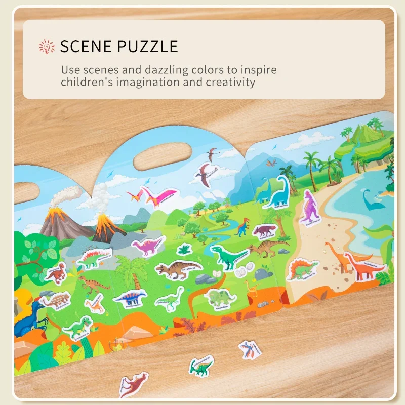 ​​Educational Sticker Activity Book, Focus Training Quiet Time Puzzle, Cognitive Learning Stickers for Children​ image 5