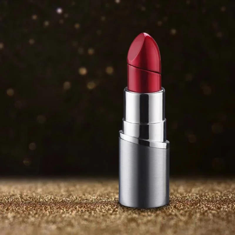 أحمر الشفاه شكل جميل ولاعة السجائر البيوتان لهب مفتوح الغاز الحرة النار أخف الصوان أخف سيدة التدخين هدية الكريسماس #6