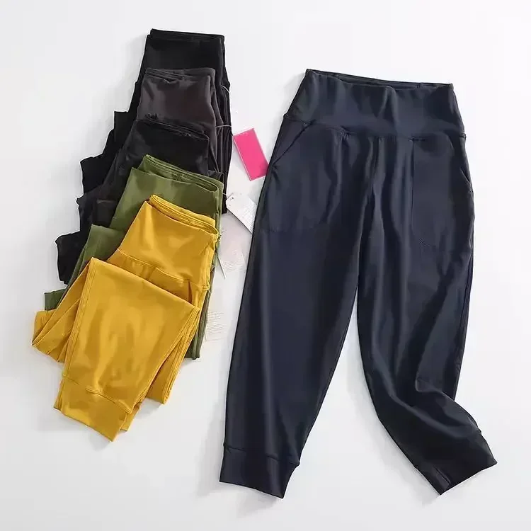 Lemon Women Relaxed High Waist Elastic Jogging Pants Designed for On the Move Casual Fitness Yoga Pants Gym Running Sports Pants