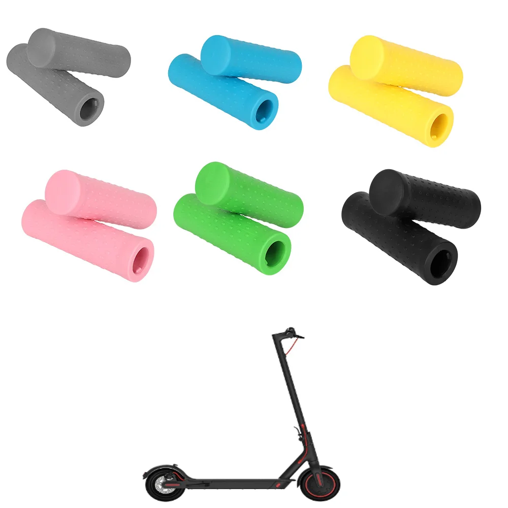 1 pair Coloured Handle Grips Non-slip Enhanced Electric Scooter Handle Accessories Durable for Xiaomi M365 1S Pro Pro2 MI3