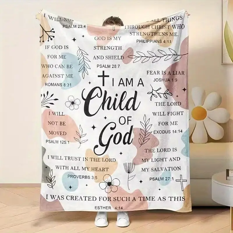 Hallmark Blanket Gift for Religious Lovers Blanket Holiday Birthday Gift Suitable for Sofas Beds Chairs Offices Bedrooms,Travel