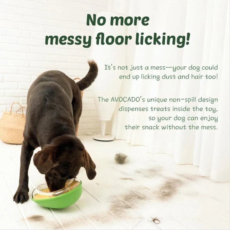 لعبة توزيع الأطعمة البطيئة التفاعلية على شكل أفوكادو للتدريب