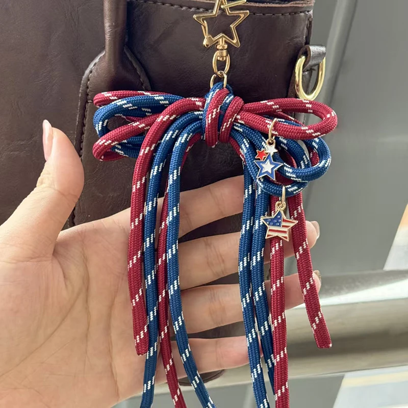 Hot-selling Fashion All-match Handmade DIY Woven Bag Pendant Colorful Nylon Rope Bag Advanced Pendant