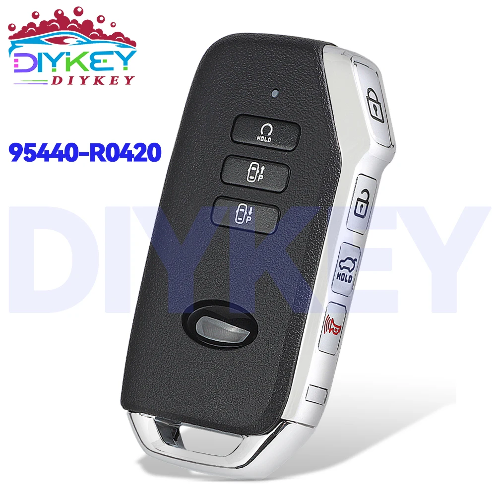 

DIYKEY 433MHz 4A Chip For KIA Carnival 95440-R0420 2022 2023 2024 Keyless Entry 7 Buttons Smart Remote Key Fob 95440R0420