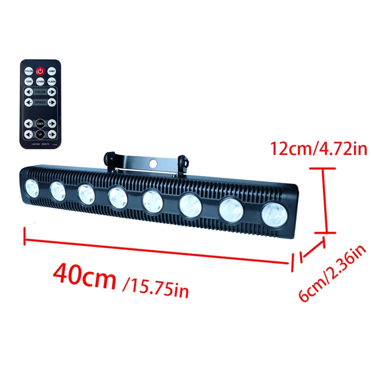 8 LED RGBW 4in 1 DMXウォールランプ,DJディスコ,ステージライト効果,ダンスバー,休日の装飾,プラグ付き