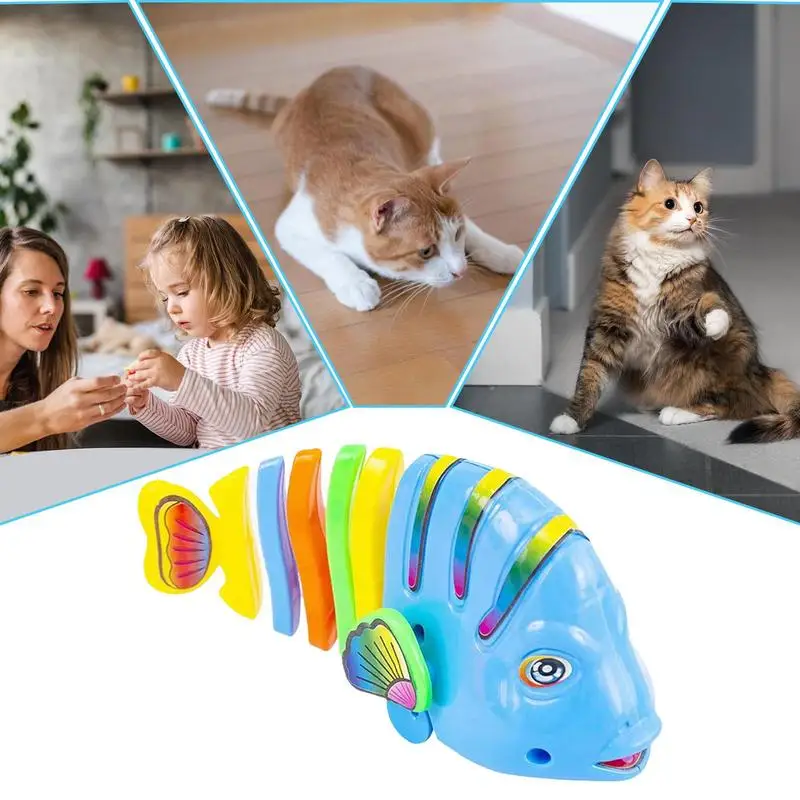 Fish Swimming Bathtub Toys Floating Wind-Up Wiggle Fish Bath Toy Creative Parent-Child Interactive Wiggle Fish Toys for Toddlers