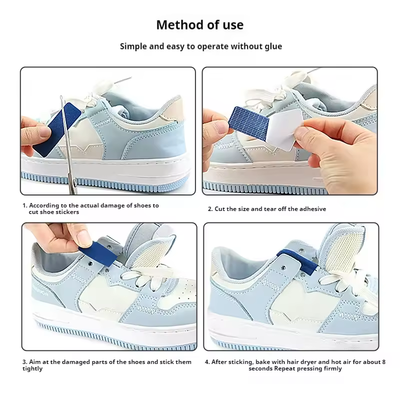 6pcs/1pack Sports Shoe Patches Shoes Damaged Side Edges Inner lining Sticker Shoe Heel Wear Repair Patch Foot Care products - Image 3