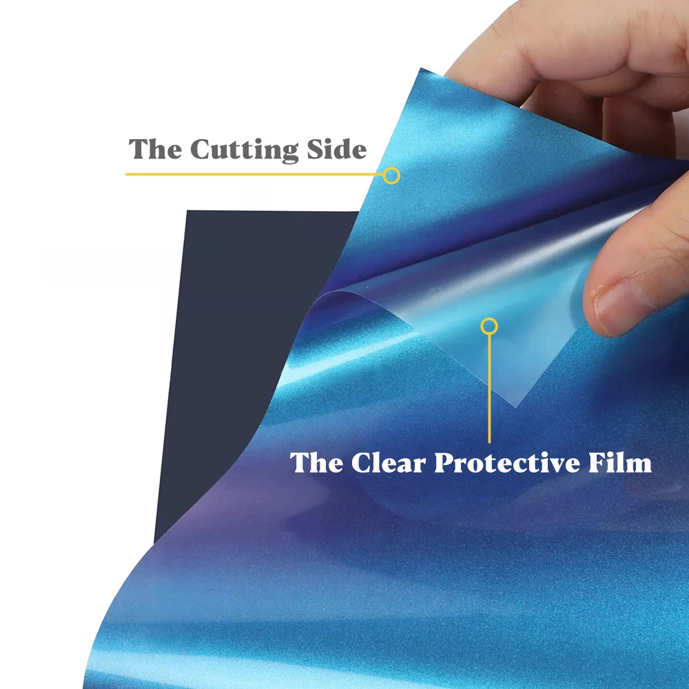 غشاء ملون متدرج ، طباعة فينيل نقل بالحرارة ، مادة HTV ، تي-تيشيرت ، رقعة ملابس ، 7 في...