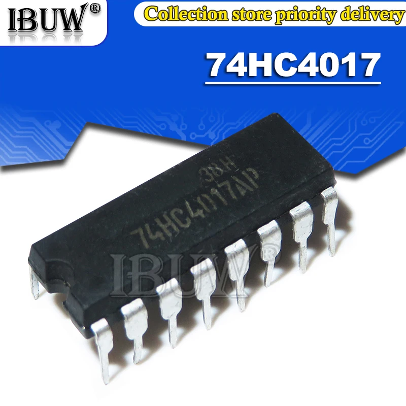 10PCS SN74HC4017 DIP16 SN74HC4017 74HC4017 DIP IC integrado