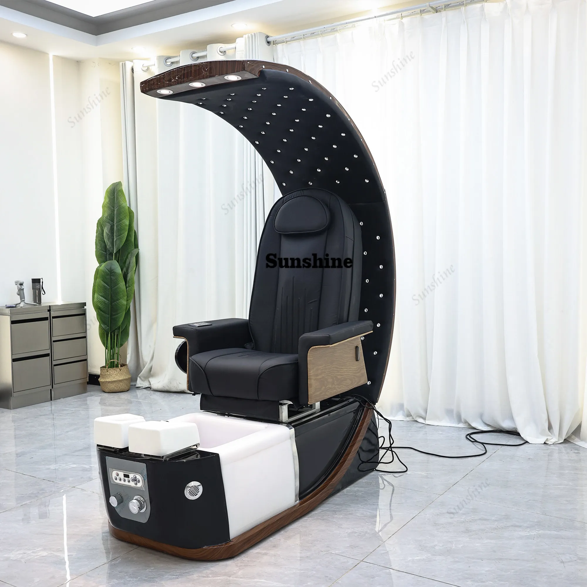 Nail art sofa, high-end foot bath salon recliner, foot beauty multi-functional all-in-one electric massage
