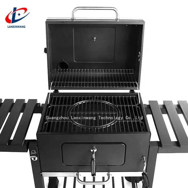 Barbecue Grill Home Charcoal Villa Patio Smoking Barbecue Grill Outdoor Cast Iron Barbecue Grill Bbq 5 People Or More