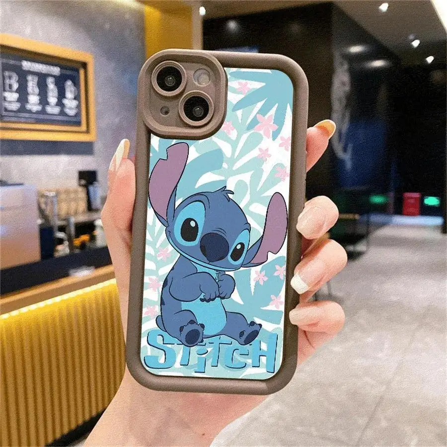 Disney Stitch Phone Case for iPhone 16 13 Mini SE 15ProMax 14 Plus 12 Pro 11 Pro 8 7 XR XS Max Soft Silicon Cover