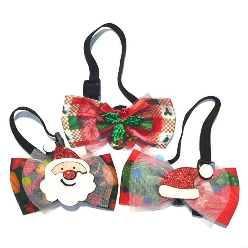   Seasonal Porch Geese Necktie Collar Bowtie for Indoor Christmas Scene Styling