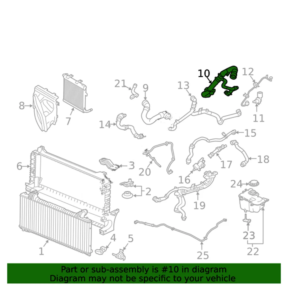 Car Engine Water Radiator Lower Bottom Cooling Coolant Hose Pipe For Jaguar XE XF 2.0L T2H34498 JX738286 JX738286AD