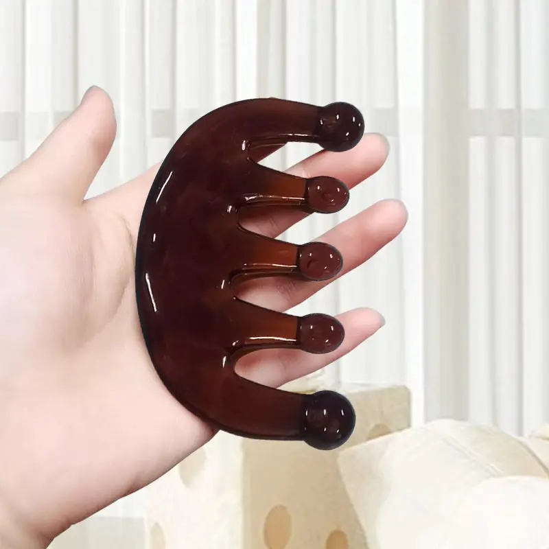Five Claw Scalp Massage Comb Five Teeth Acupoint Massager Portable Head Meridian Relax Tool Stress Relief Hair Care Massager