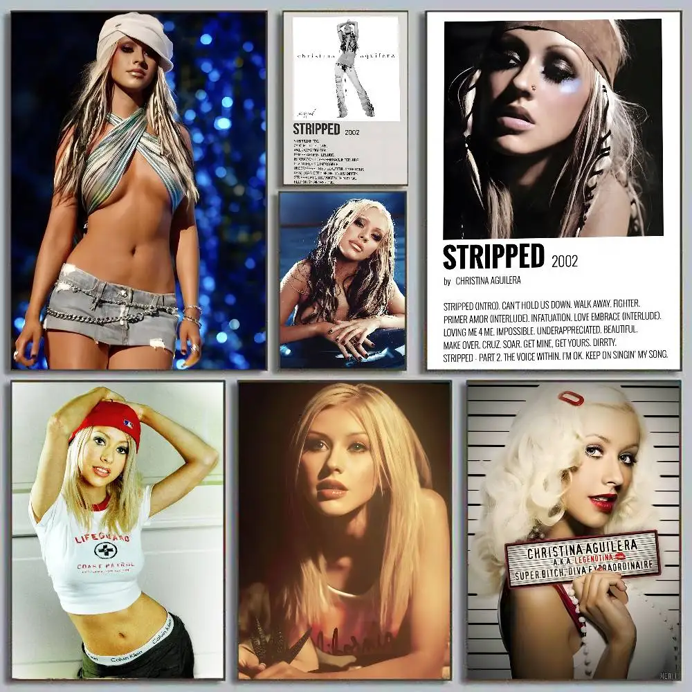 Póster artístico de Christina Aguilera con impresiones, regalo de decoración para el hogar, dormitorio y sala de estar