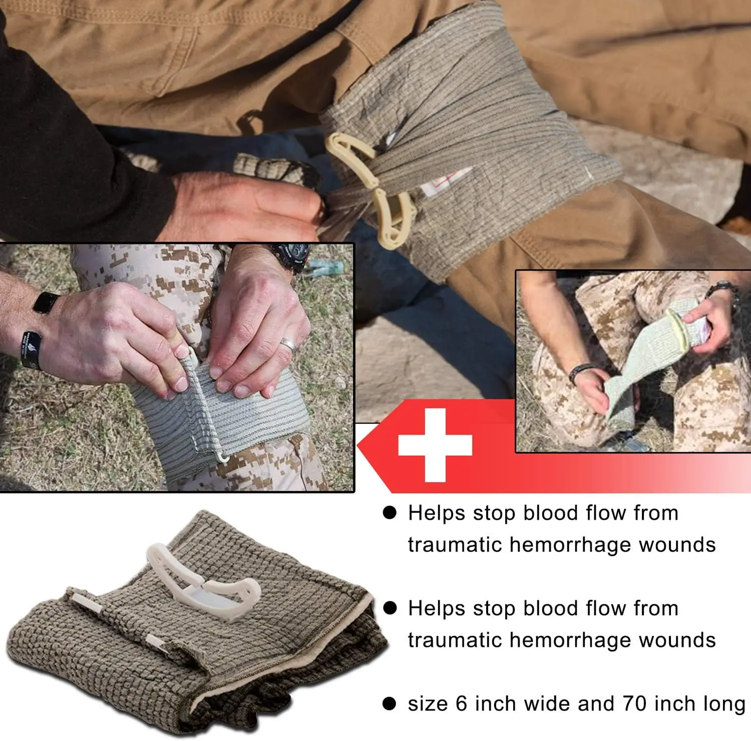 Kit di pronto soccorso per sopravvivenza trauma IFAK da 50 pezzi, kit di sopravvivenza di emergenza per attrezzi da campeggio, kit da escursionismo