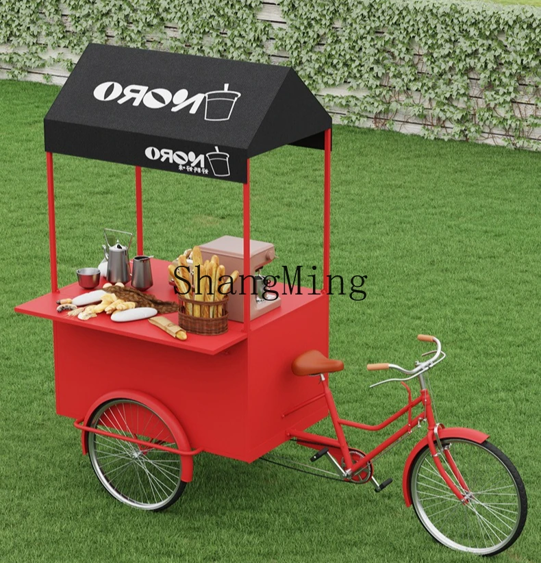 ZYY outdoor mobile truck mobile stall tricycle promotion display car front drive meal