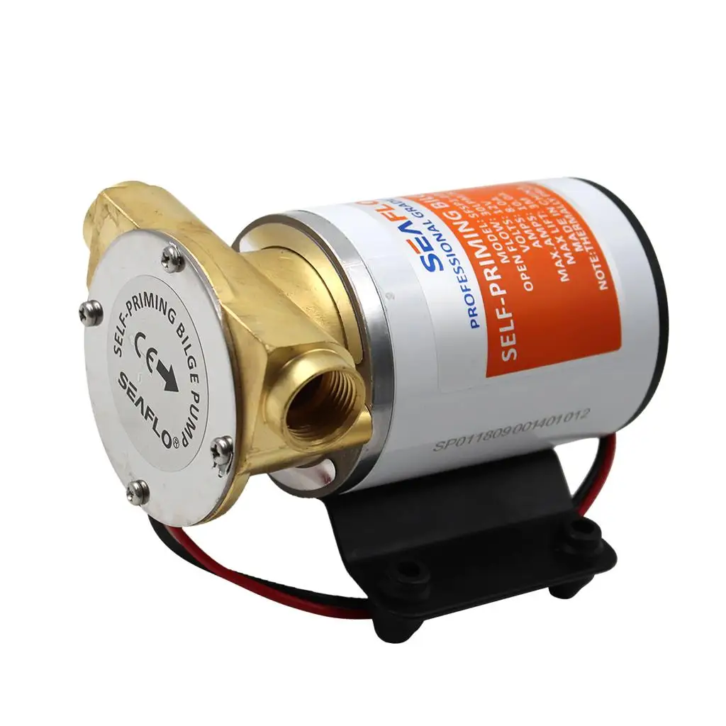 SEAFLO 12V 8 GPM 30 LPM Pompe de cale à turbine centrifuge d'amorçage
