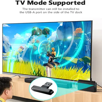 Bezdrátový Bluetooth audio vysílač s USB typu C, A2DP, SBC, nízkolatenční USB adaptér pro Nintendo Switch, PS4, TV, PC 6 nejlepší prodej Bezdrátový adaptér USB typu C - №4