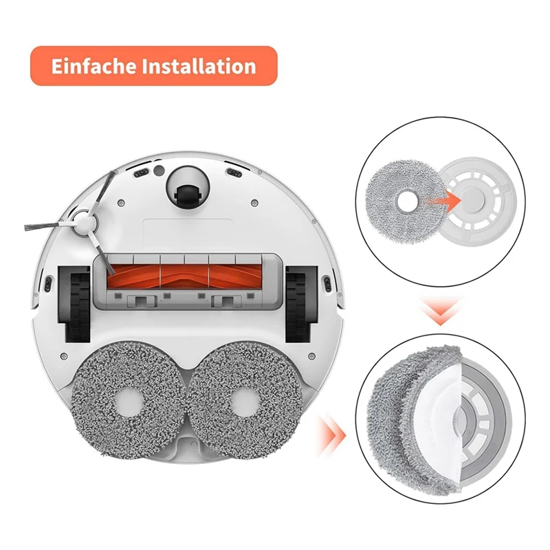 

Classy-For Dreame L10 Ultra L10s Pro L10s Ultra L10 Prime L20 Ultra X40 Ultra X20+, Washable Microfibre Mop Pads Mop Holder