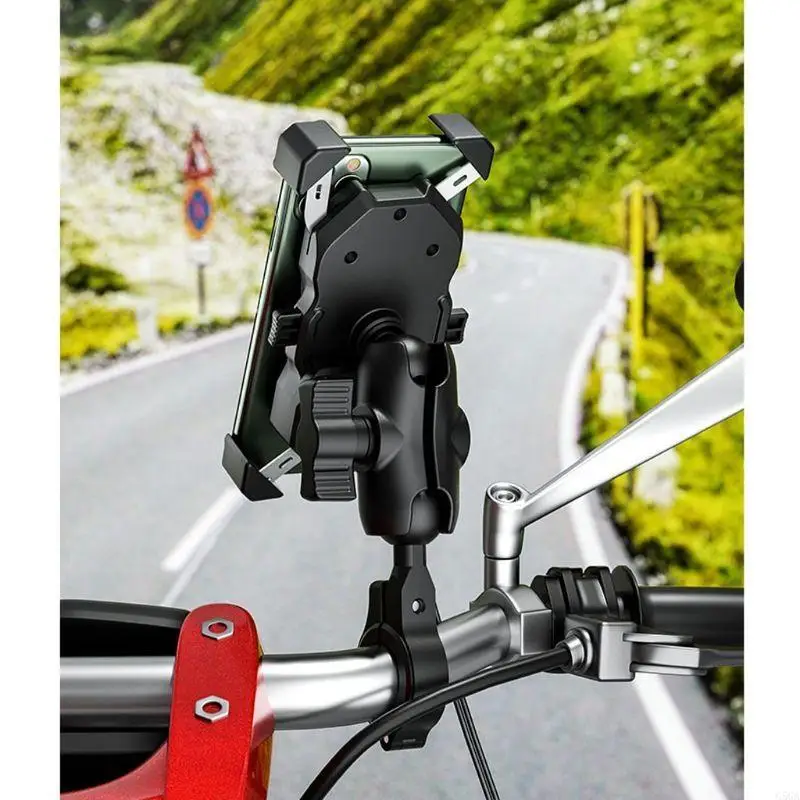 

G5GA Bike Phone Holder Mobile Cellphone Holder EasyOpen Motorcycle Support