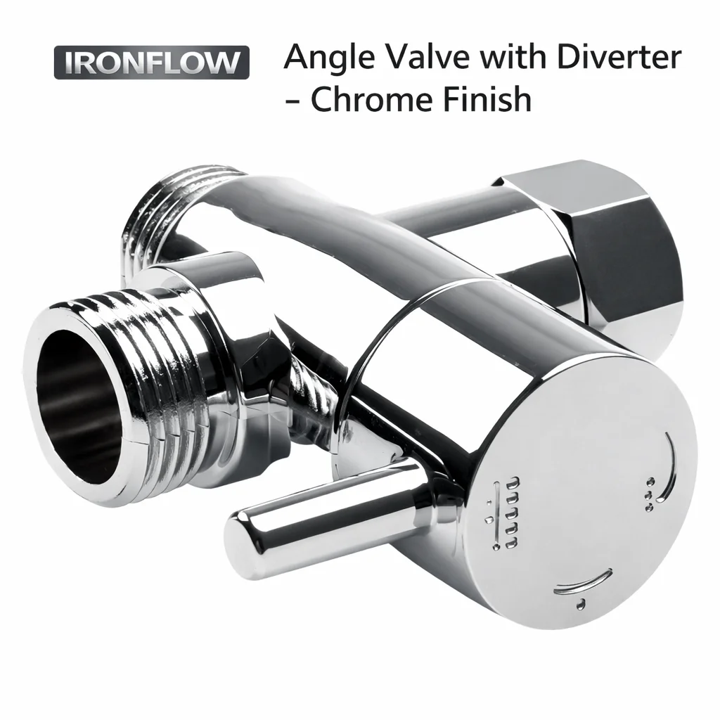 3 Way Shower Head Diverter Valve G1/2 Three Function Switch Adapter Connector for Bathroom Faucet