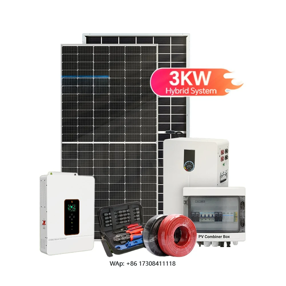 Hybrid Solar System 3KW 100KW Grid Solar Energy System Complete Kit Monocrystalline Solar Panels Battery Inverter