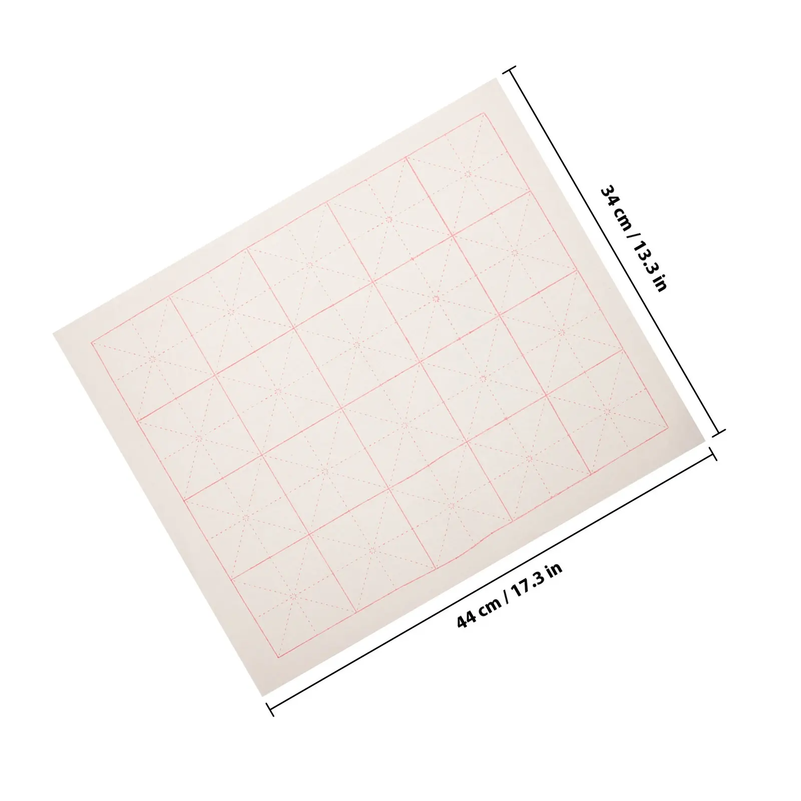 100Sheets Calligraphy Paper Chinese Xuan Rice Paper Slow Ink Penetration for Writing Practice Calligraphy Paint Brushes