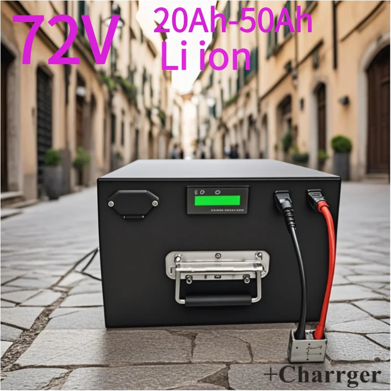 

аккумулятор 72 В 20 Ач 30 Ач 35 Ач 40 Ач 50 Ач Литий-ионный аккумулятор с BMS для двухколесного трехколесного автомобиля