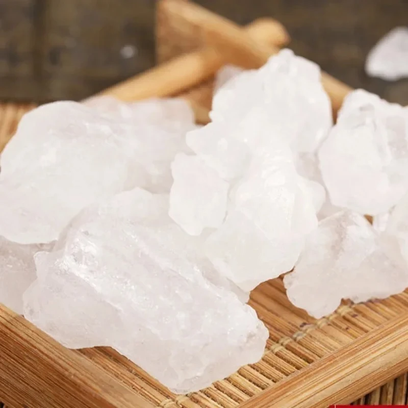 500g/bag High Purity Transparent Color Alum Clean Undope Irregularity Block Resin Alum Can Be Ground Powder Manual Material