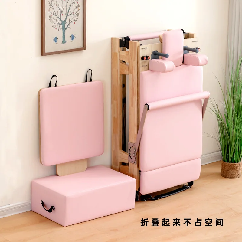 Pilates core bed foldable oak home yoga studio gym five-piece set of the same shaping equipment