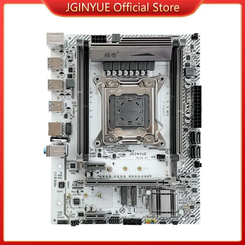 

New JGINYUE Motherboard LGA 2011-3 Support Xeon E5 V3 CPU Processor and DDR3 DDR4 RAM 2011-3M PLUS V2