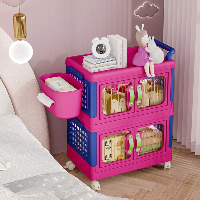 Dopamine Color Bump High Appearance Level Tide Play Storage Cabinet Snacks Clothes Toys Multifunctional Storage Cabinet