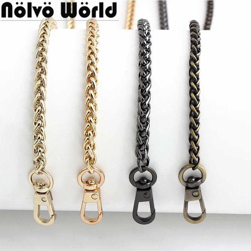 60cm 6mm Wide High-grade Metal Clutch Bag Chain For Men Women Purse Handle Strap Handbag Shoulder Iron Lantern Chain Accessories