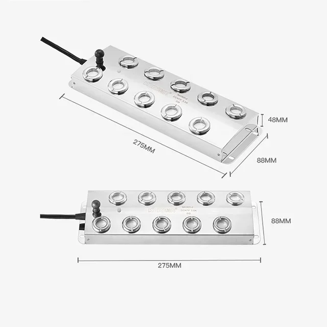 KERI M1007-2 10-głowicowy przemysłowy komercyjny elektryczny atomizer ultradźwiękowy Mist Maker nawilżacz Fogger