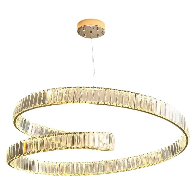 

Living room crystal chandelier, luxury modern creative Italian personality minimalist designer bedroom light