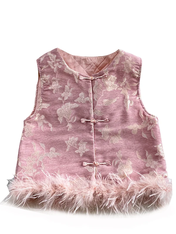 الرجعية الصينية Sle Thiened العمل الثقيل المنك الربط Svel سترة المرأة الراقية المشاعر المطرزة مزيج القطن #5