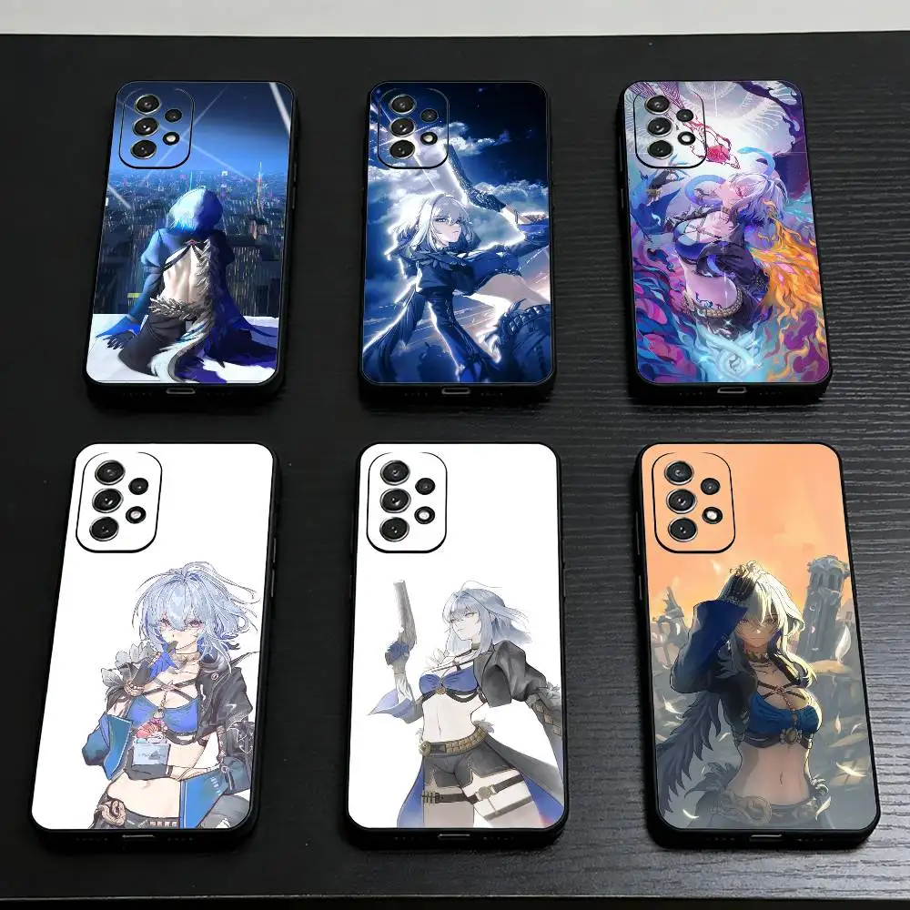 

Galbrena Wuthering Waves WuWa Phone Case For Samsung S25,S24,S23,S22,S21,S20,Plus,Soft Black Shell