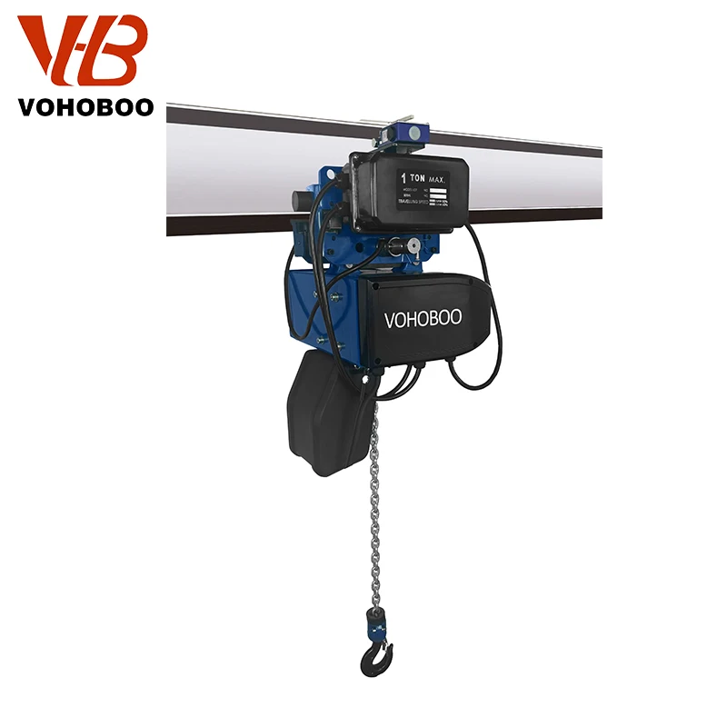 European M6 Electric Chain Hoist Dual Speed Industrial Lifting Device for 0.25kg to 2T Custom Available