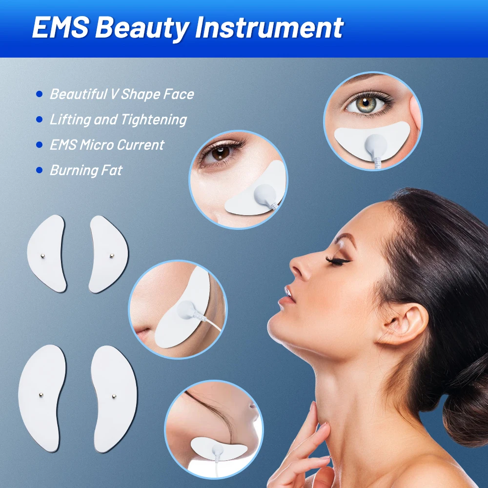 V-Shaped Facial Lifting Device EMS Facial Massager Remove Wrinkles Facial Slimming Skin Tightening Beauty Instrument