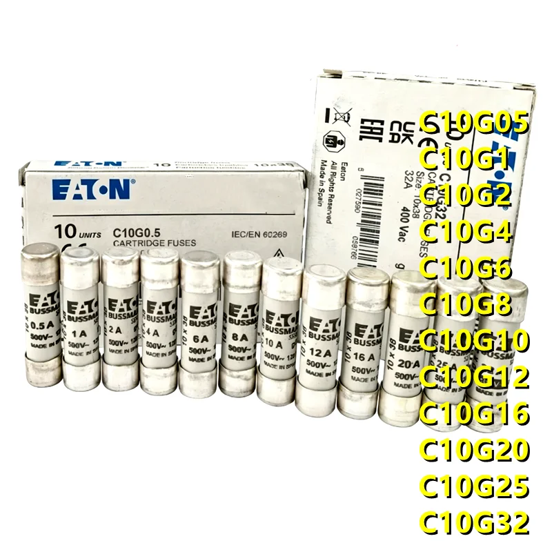 (5pieces) C10G0.5 C10G1 C10G2 C10G4 C10G6 C10G8 C10G10 C10G12 C10G16 C10G20 C10G25 C10G32 ,500V