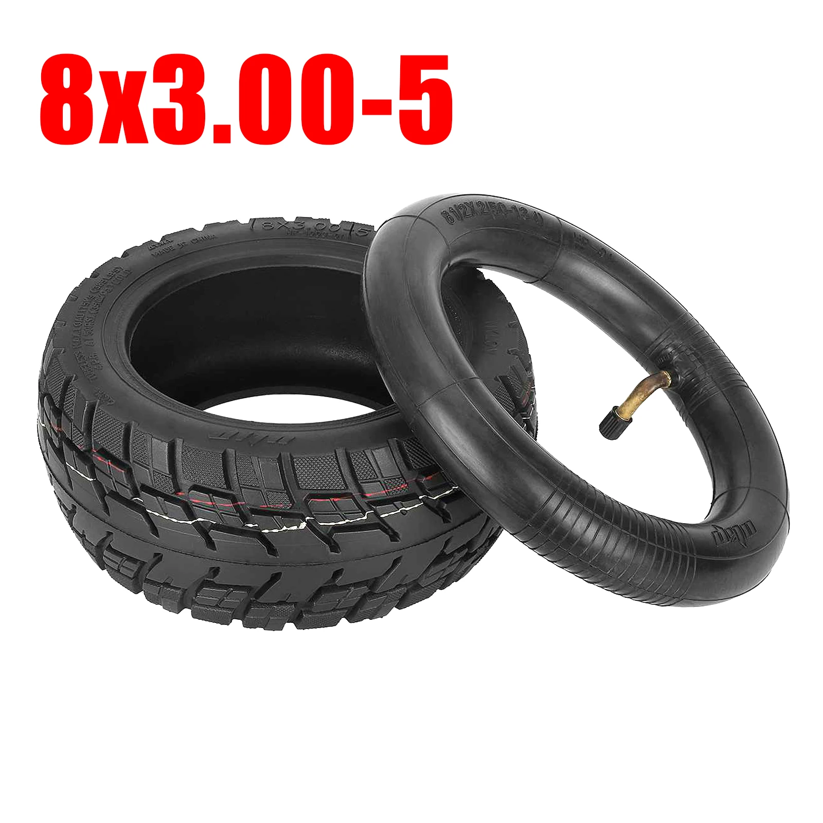 Ulip 8x3.00-5 Off-raod Tire with 8.5x2(50-134) Inner tube kit for Kaabo Maitis 8 Zero 9 Electric Scooter 8 Inch Tyre Accessories