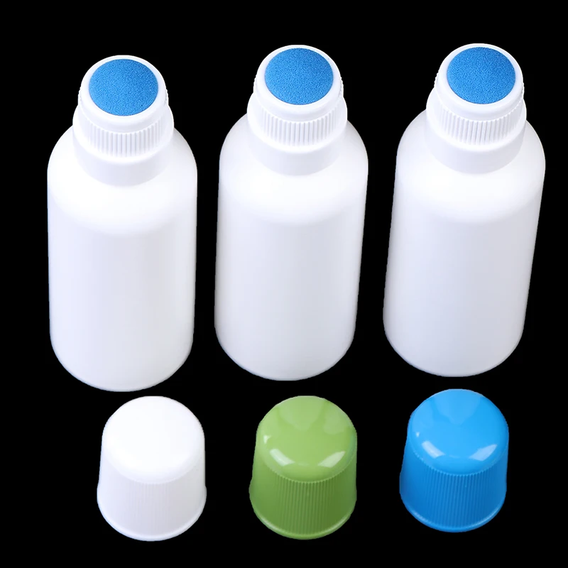 1 Stück 100ml Schmerzmittel-Flasche mit Schwammapplikator Medizinflaschen mit Blauem Schwammkopf Schmerzmittel-Applikator – Detail 5