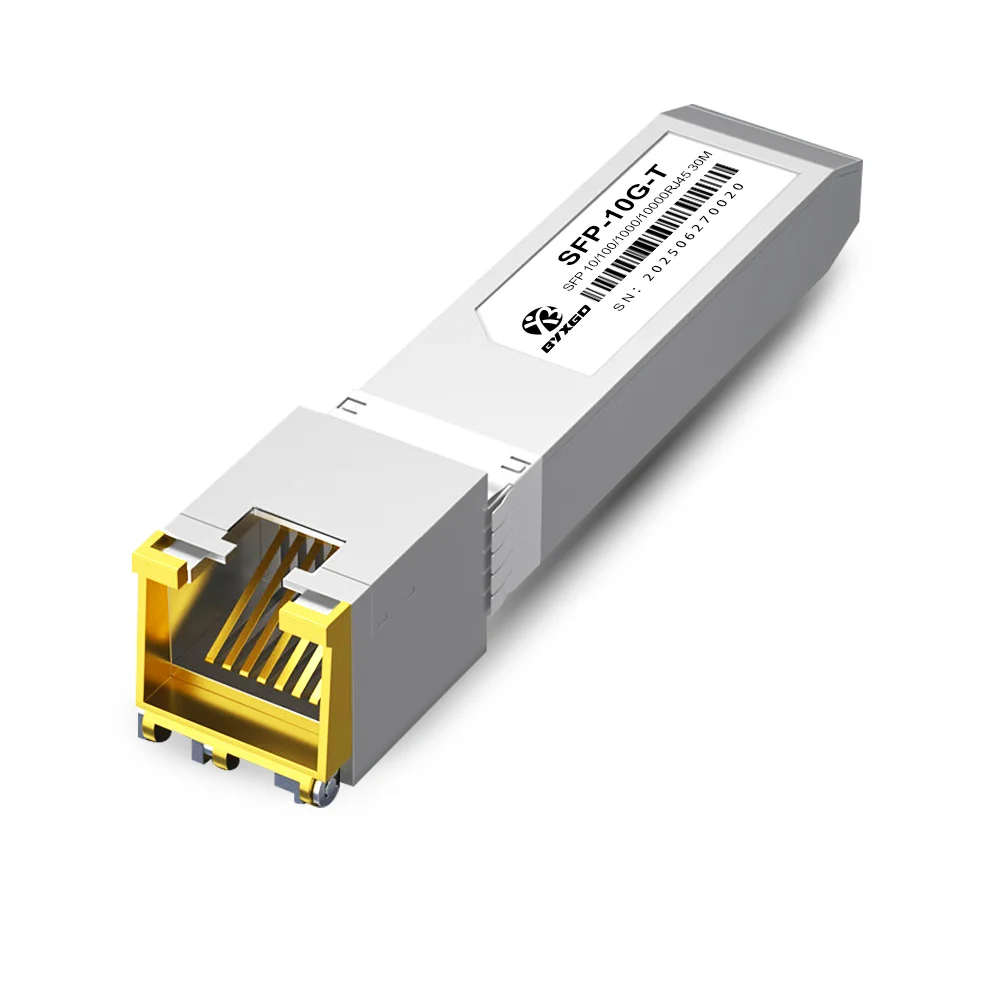 RJ45 SFP-module Adaptieve snelheid Plug and Play 10GBASE-T SFP+ voor Cisco/Ubiquiti/Dell, 1G/10G koperen SFP voor schakelaar/router/server - afbeelding 2