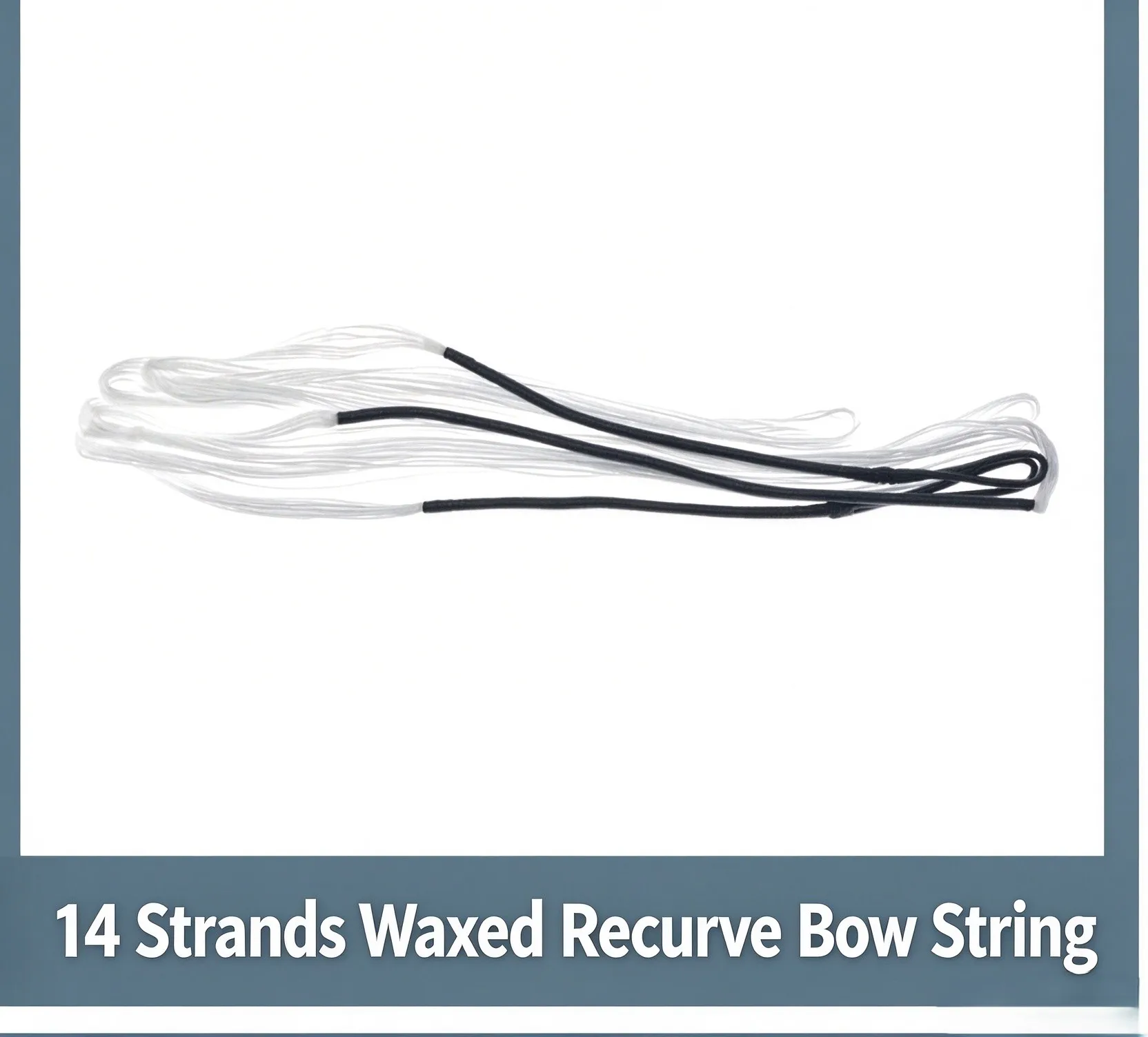 14 Strands Waxed Recurve Bow String Replacement Bowstring 48-70 Inch Pre-Waxed Ready to Use Archery Target Shooting Accessories