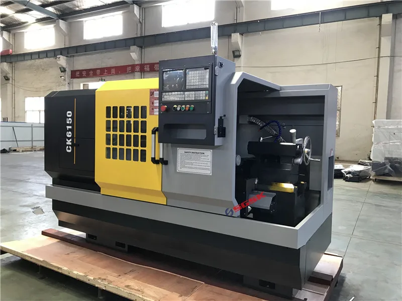 CAK6150V torno cnc Hard Rail CNC torna 82mm bore stepless speed cnc lathe