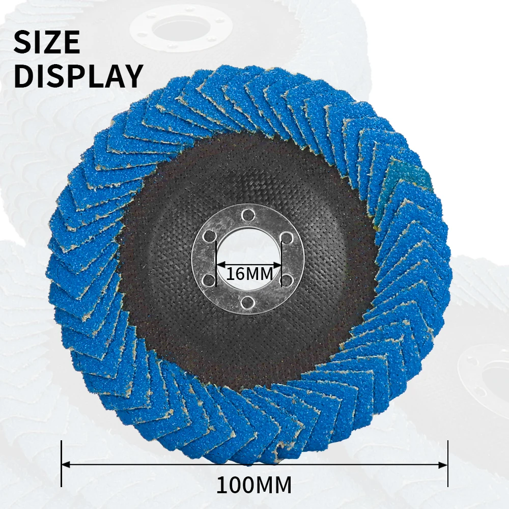 1/2/5/10pcs Angle Grinder Sanding Discs 100mm Grinding Wheels Flap Discs Metal Polishing Wood Abrasive Tool