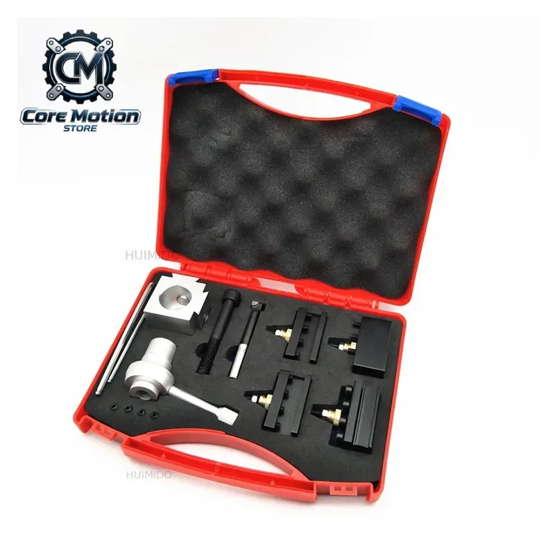 CNC Lathe Machine Mini Quick Change Tool Holder Post Cutter Screw Kit Multi-function Aluminum Alloy Turning Facing Holder Wrench