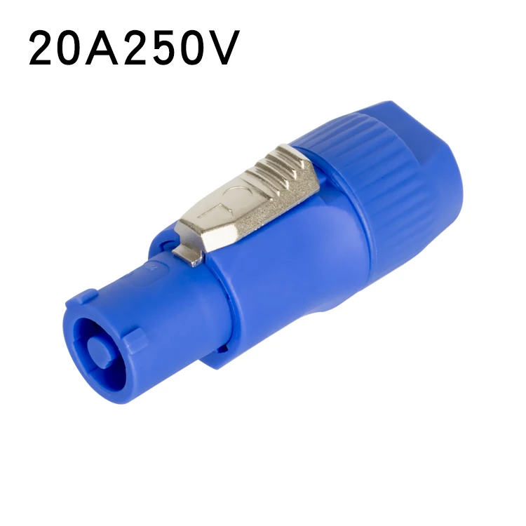 Imagem -06 - Pinos ac Powercon Conector Macho Plug Nac3fca Nac3fcb ac Power Plug 20a 250v para Luz de Palco Led Tela Azul Branco 3